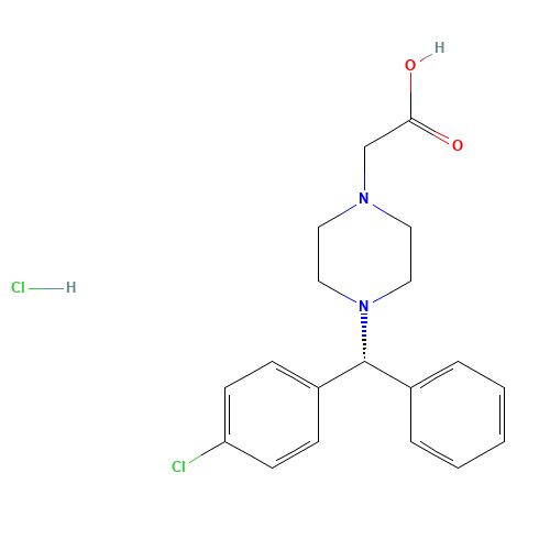 (R)-De(carboxymethoxy) Cetirizine Acetic Acid Hydrochloride (CAS: 942132-30-1) - Related Chemical Product