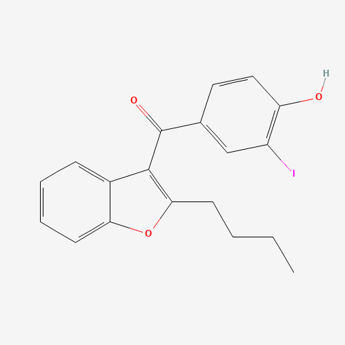 De(diethylaminoethyl-5-iodo) Amiodarone (CAS: 147030-50-0) - Chemical Structure and Molecular Formula 