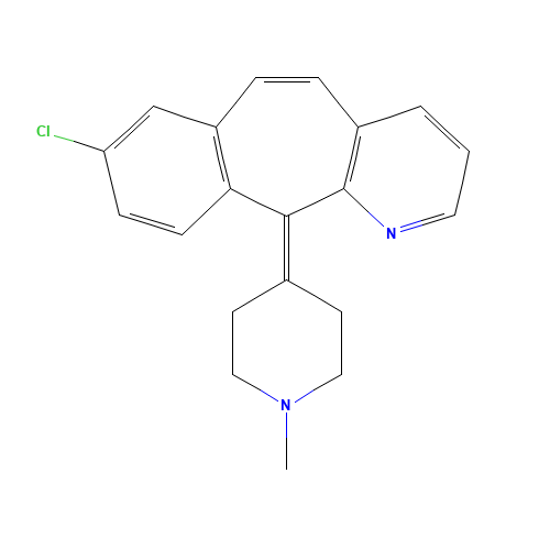 5,6-Dehydro-N-methyl Desloratadine (CAS: 117811-18-4) - Chemical Structure and Molecular Formula 