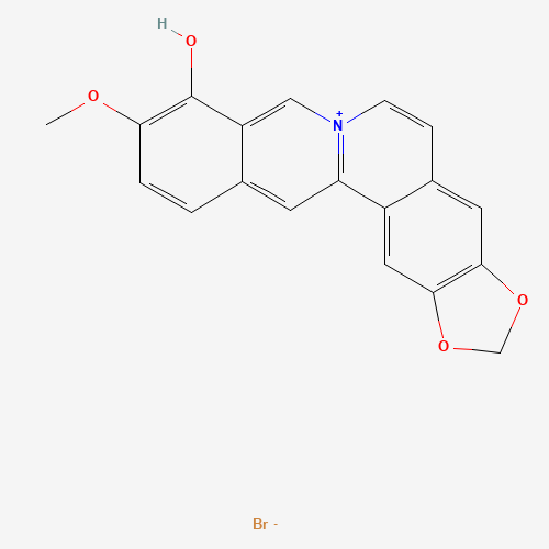 Dehydro Berberrubine Bromide (CAS: 57721-67-2) - Chemical Structure and Molecular Formula 