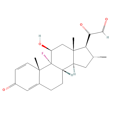 21-Dehydro Desoxymetasone (CAS: 1188271-71-7) - Chemical Structure and Molecular Formula 