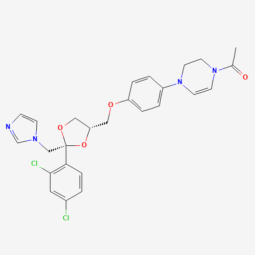2,3-Dehydro Ketoconazole (CAS: 254912-63-5) - Chemical Structure and Molecular Formula 