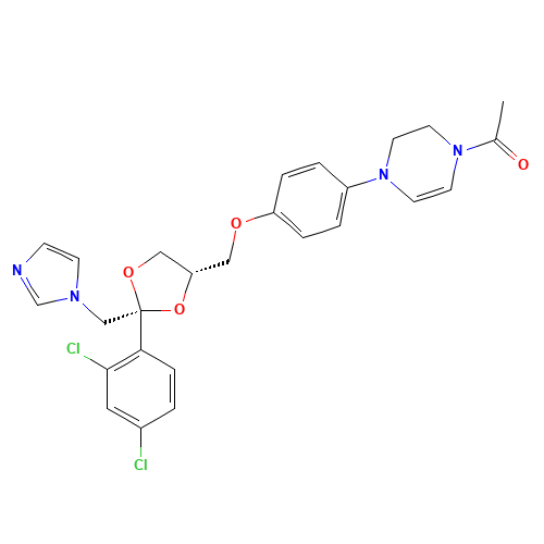 2,3-Dehydro Ketoconazole (CAS: 254912-63-5) - Chemical Structure and Molecular Formula 