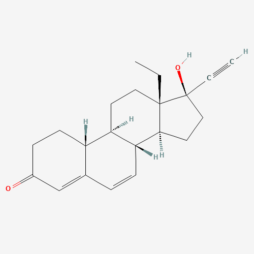 6(7)-Dehydro Norgestrel (CAS: 51087-61-7) - Chemical Structure and Molecular Formula 