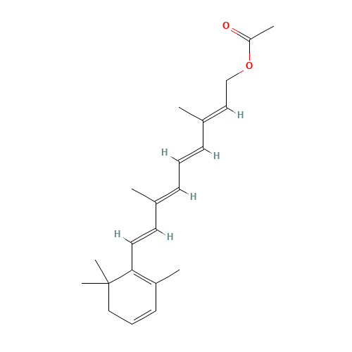 3-Dehydro Retinol Acetate (CAS: 20008-04-2) - Chemical Structure and Molecular Formula 