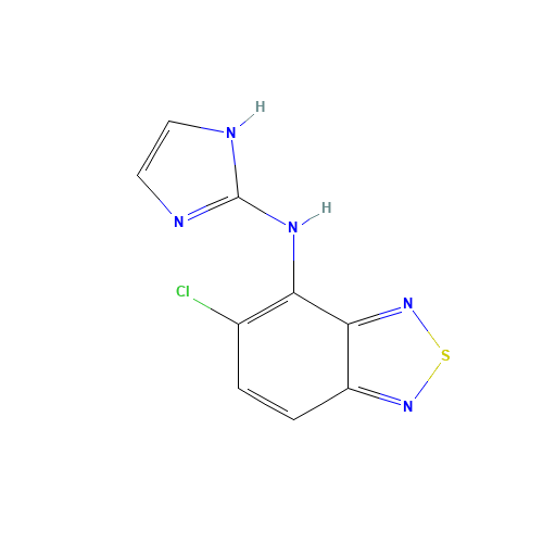 Dehydro Tizanidine (CAS: 125292-34-4) - Chemical Structure and Molecular Formula 