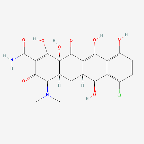 4-epi-Demeclocycline (~90%) (CAS: 14206-59-8) - Chemical Structure and Molecular Formula 