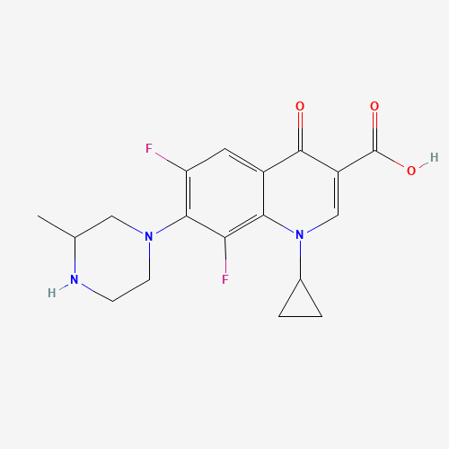 8-Demethoxy-8-fluoro Gatifloxacin (CAS: 103460-89-5) - Chemical Structure and Molecular Formula 