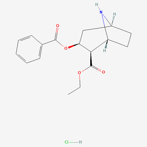 N-Demethyl Cocaethylene Hydrochloride (CAS: 362044-01-7) - Chemical Structure and Molecular Formula 