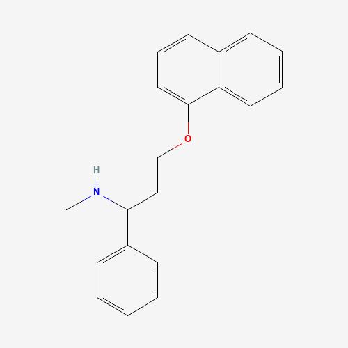 rac N-Demethyl Dapoxetine (CAS: 119357-18-5) - Chemical Structure and Molecular Formula 