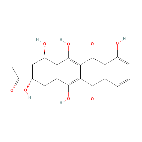 4-Demethyl Daunomycinone (CAS: 52744-22-6) - Chemical Structure and Molecular Formula 