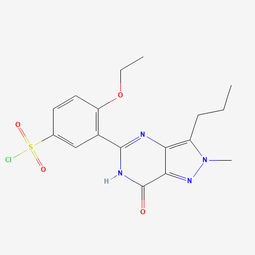 Demethylpiperazinyl Iso Sildenafil Sulfonyl Chloride (CAS: 501120-42-9) - Related Chemical Product