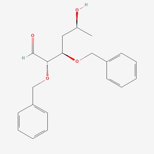 4-Deoxy-2,3-di-O-benzyl-L-fucose (CAS: 191036-43-8) - Chemical Structure and Molecular Formula 