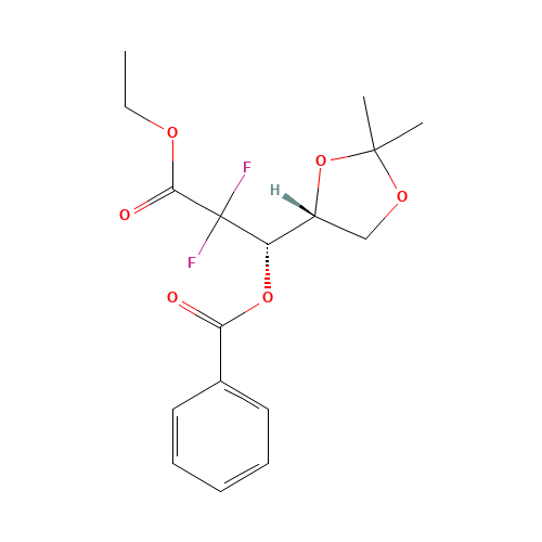 2-Deoxy-2,2-difluoro-4,5-O-isopropylidene-D-threo-pentonic Acid Ethyl Ester Benzoate (CAS: 143234-92-8) - Related Chemical Product