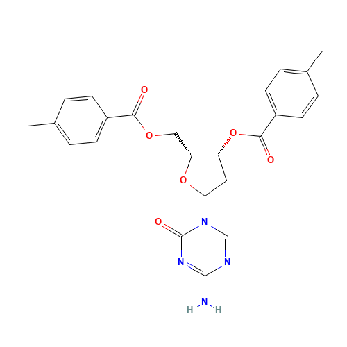 1-(2'-Deoxy-3',5'-di-O-toluoyl-a-D-ribofuranosyl)-2-oxo-4-amino-1,2-dihydro-1,3,5-triazine (CAS: 40789-35-3) - Related Chemical Product