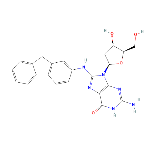 2'-Deoxy-8-(9H-fluoren-2-ylamino)-guanosine (CAS: 73051-69-1) - Related Chemical Product