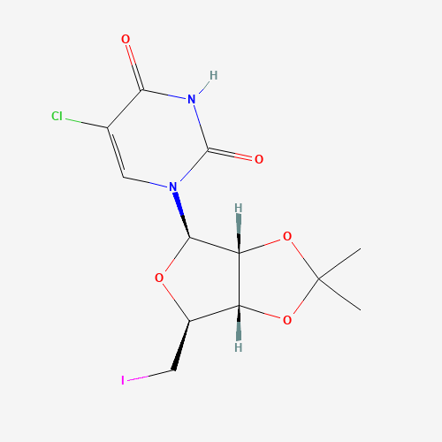 5'-Deoxy-5'-iodo-2',3'-O-isopropylidene-5-chlorouridine (CAS: 94048-47-2) - Related Chemical Product