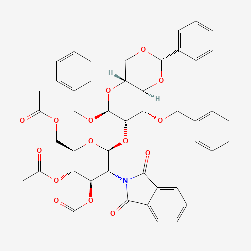 2-O-(2-Deoxy-2-N-phthalimido-3,4,6-tri-O-acetyl-b-D-glucopyranosyl)-3-O-benzyl-4,6-O-benzylidene-a-D-mannose (CAS: 865488-82-0) - Related Chemical Product