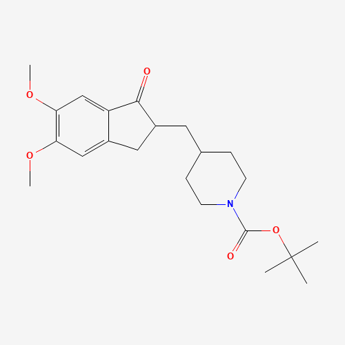 N-Desbenzyl N-tert-butyloxycarbonyl Donepezil (CAS: 948550-60-5) - Chemical Structure and Molecular Formula 