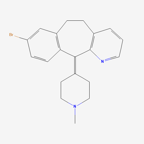 8-Deschloro-8-bromo-N-methyl Desloratadine (CAS: 130642-57-8) - Chemical Structure and Molecular Formula 