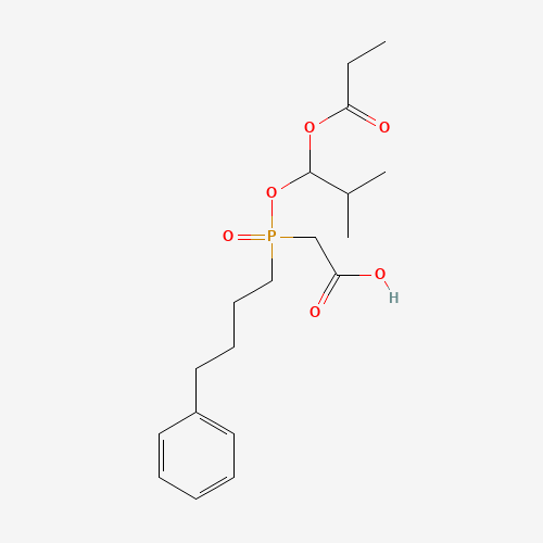 rac-Des(4-cyclohexyl-L-proline) Fosinopril Acetic Acid (CAS: 123599-78-0) - Chemical Structure and Molecular Formula 