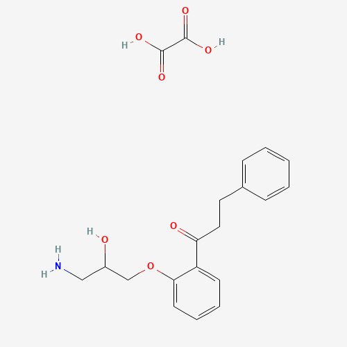 N-Depropyl Propafenone Oxalate Salt (CAS: 86383-21-3) - Chemical Structure and Molecular Formula 