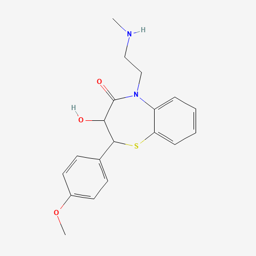 O-Desacetyl-N-desmethyl Diltiazem (CAS: 81353-09-5) - Chemical Structure and Molecular Formula 