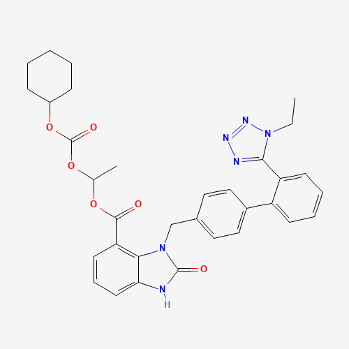 2-Desethoxy-2-hydroxy-1H-1-Ethyl Candesartan Cilexetil (CAS: 1185255-99-5) - Related Chemical Product
