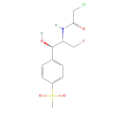 Deschloro Florfenicol (CAS: 138872-73-8) - Chemical Structure and Molecular Formula 