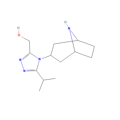 Des[1-(4,4-difluorocyclohexanecarboxamido)-1-phenylpropyl]-3-hydroxymethyl Maraviroc (CAS: 856703-83-8) - Chemical Structure and Molecular Formula 