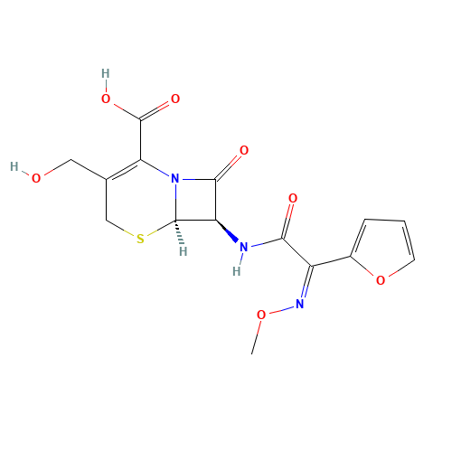 Descarbamoyl Cefuroxime (CAS: 56271-94-4) - Chemical Structure and Molecular Formula 