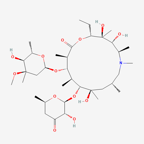 3'-Des(dimethylamino)-3'-keto Azithromycin (CAS: 612069-25-7) - Chemical Structure and Molecular Formula 