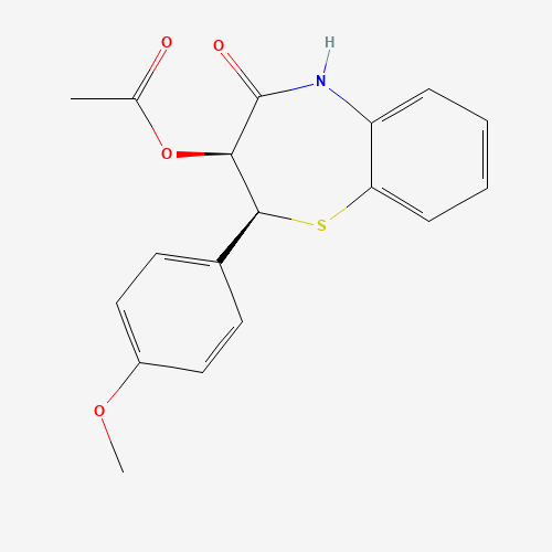 Des[5-(2-dimethylamino)ethyl] Diltiazem (CAS: 87447-47-0) - Chemical Structure and Molecular Formula 