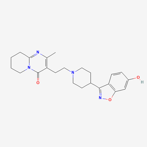 6-Desfluoro-6-hydroxy Risperidone (CAS: 106266-11-9) - Chemical Structure and Molecular Formula 