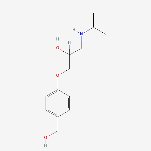 Des(isopropoxyethyl) Bisoprolol (CAS: 62572-93-4) - Chemical Structure and Molecular Formula 