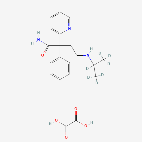 Desisopropyl Disopyramide-d7 Oxalate (CAS: 1216961-48-6) - Chemical Structure and Molecular Formula 