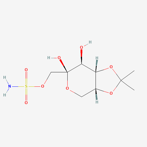 2,3-Desisopropylidene Topiramate (CAS: 851957-35-2) - Chemical Structure and Molecular Formula 