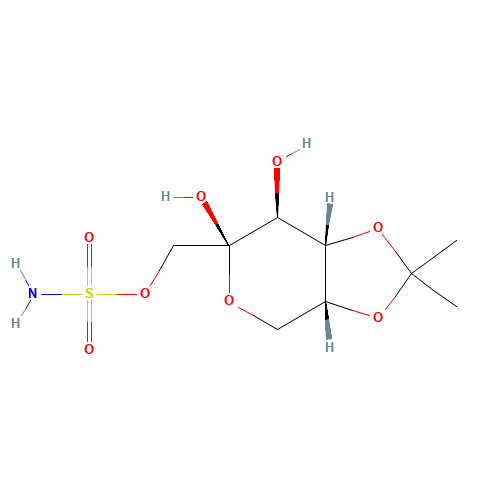 2,3-Desisopropylidene Topiramate (CAS: 851957-35-2) - Chemical Structure and Molecular Formula 