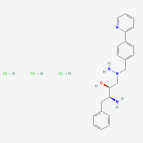Des-N-(methoxycarbonyl)-L-tert-leucine Atazanavir Trihydrochloride (CAS: 198904-87-9) - Chemical Structure and Molecular Formula 