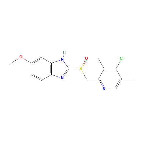 4-Desmethoxy-4-chloro Omeprazole (CAS: 863029-89-4) - Chemical Structure and Molecular Formula 