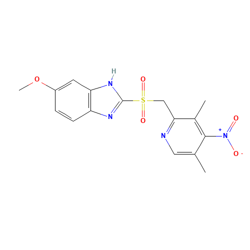 4-Desmethoxy-4-nitro Omeprazole Sulfone (CAS: 1076199-93-3) - Related Chemical Product