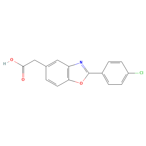 a-Desmethyl Benoxaprofen (CAS: 51234-85-6) - Chemical Structure and Molecular Formula 