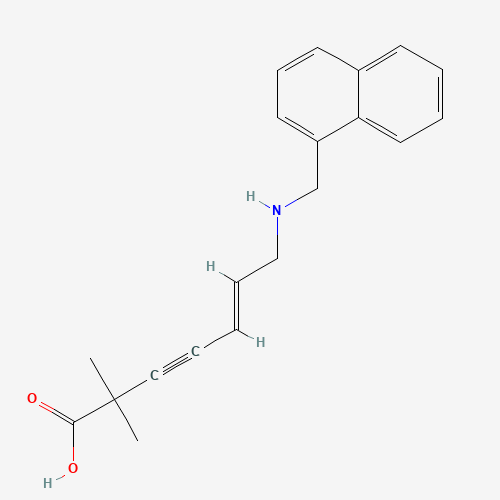 N-Desmethylcarboxy Terbinafine (CAS: 99473-15-1) - Chemical Structure and Molecular Formula 