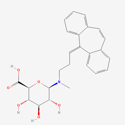 Desmethyl Cyclobenzaprine N-b-D-Glucuronide (CAS: 67200-84-4) - Chemical Structure and Molecular Formula 