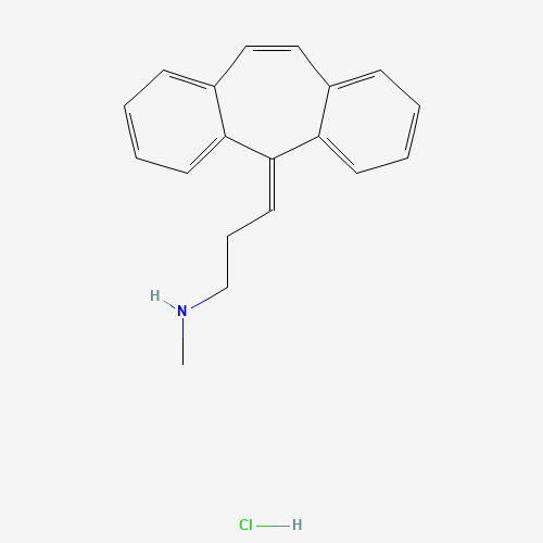 Desmethyl Cyclobenzaprine Hydrochloride (CAS: 438-59-5) - Chemical Structure and Molecular Formula 