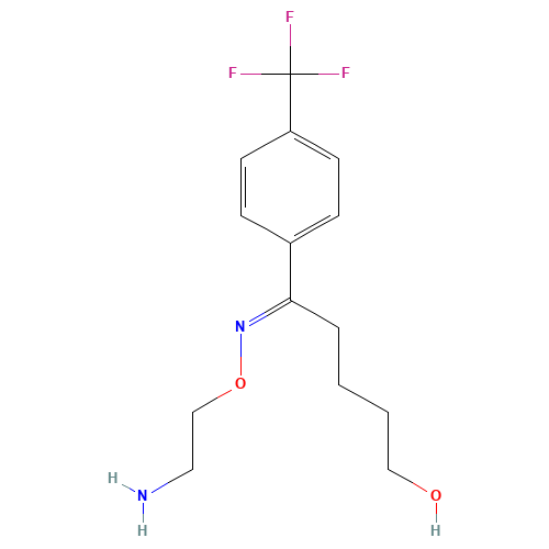 Desmethyl Fluvoxamine (CAS: 192876-02-1) - Chemical Structure and Molecular Formula 