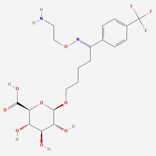 Desmethyl Fluvoxamine b-D-Glucuronide (CAS: 89103-66-2) - Chemical Structure and Molecular Formula 