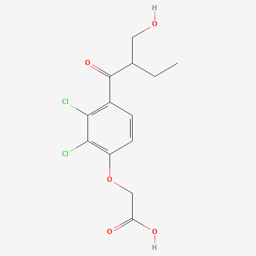 2-Desmethylene-2-chloromethyl Ethacrynic Acid (CAS: 95772-54-6) - Chemical Structure and Molecular Formula 