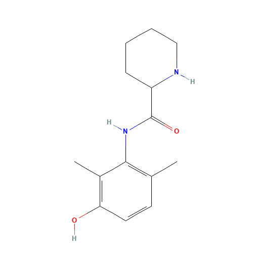 N-Desmethyl 3-Hydroxy Mepivacaine (CAS: 247061-17-2) - Chemical Structure and Molecular Formula 
