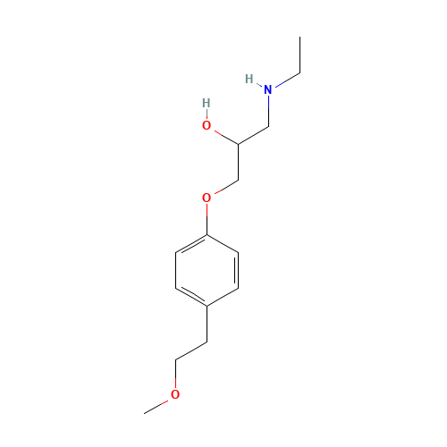 C-Desmethyl Metoprolol (CAS: 109632-08-8) - Chemical Structure and Molecular Formula 